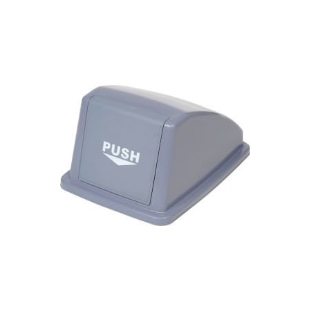 Global Equipment Recycling Trash Lid, Gray GX-001AL-1